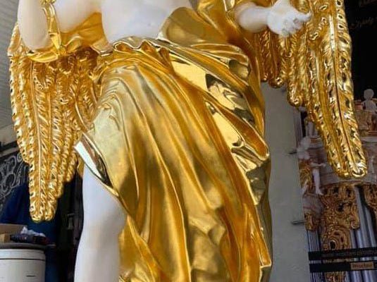 Anioł - figura 3m - rekonstrukcja barokowej szafy organowej